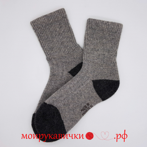Носки шерстяные серые