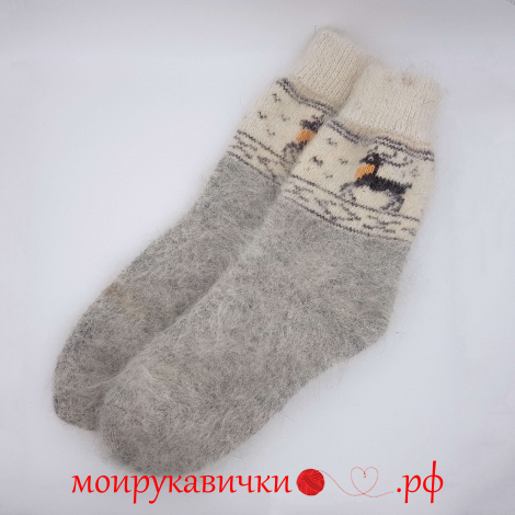 Пуховые носки с Оленем