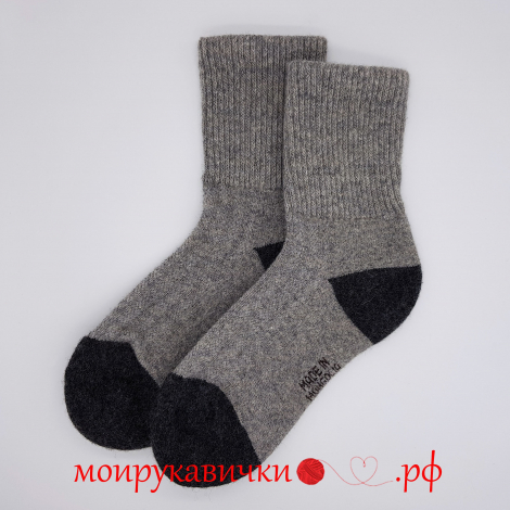 Носки шерстяные серые