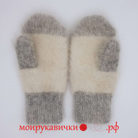 Пуховые варежки Озорные огоньки