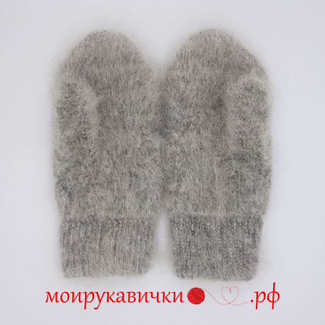 Пуховые варежки Сибирская лайка