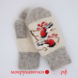 Пуховые варежки Озорные огоньки