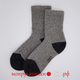 Носки шерстяные серые