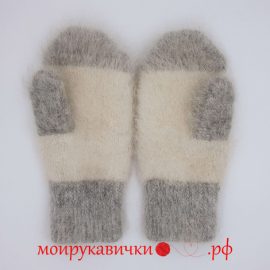 Пуховые варежки Озорные огоньки