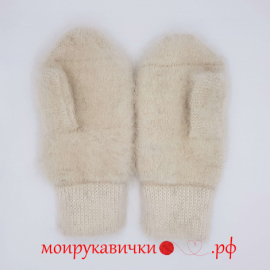 Пуховые варежки Котенок Гав